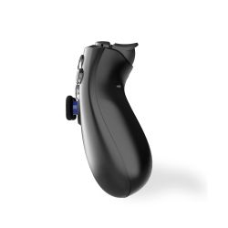 MANETTE SANS FIL NOIRE POUR PS4 AVEC PRISE JACK POUR CASQUE ET BOUTONS LUMINEUX