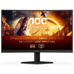 ECRAN GAMING AOC 27 POUCES C27G4ZXE ( VA /280HZ /HDR10/ 1080P)