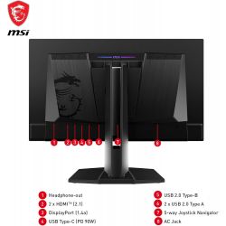 ECRAN MSI 27 POUCES LED - MPG 271QRX QD-OLED 2.5K/360HZ/