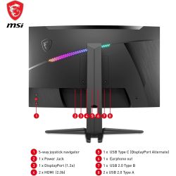 ECRAN GAMING MSI 27 POUCES QLED - OPTIX MAG 275CQRF-QD (170HZ/ 2K)