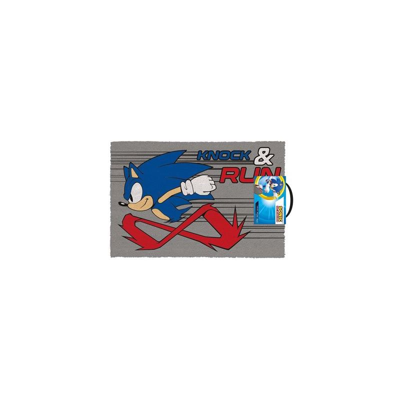 PAILLASSON SONIC THE HEDGEHOG -KNOCK AND RUN (40X60)