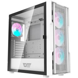 BOITIER DF DK431 MESH WHITE + 4 ARGB FAN