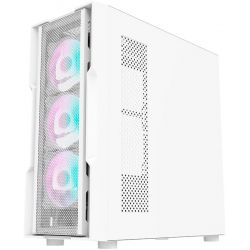 BOITIER DF DK431 MESH WHITE + 4 ARGB FAN