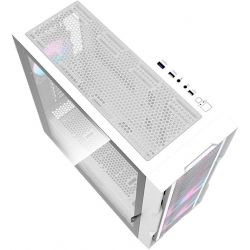 BOITIER DF DK431 MESH WHITE + 4 ARGB FAN