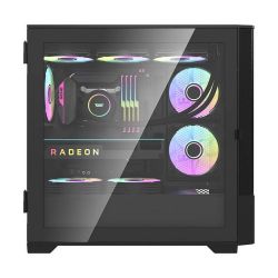 BOITIER DF DK415M BLACK + 2 X 140MM RGB FAN