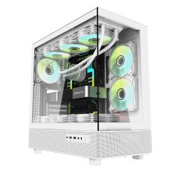 BOITIER DF ATX DPX90 WHITE + 3 ARGB FAN