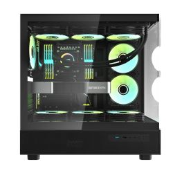 BOITIER DF ATX DPX90 BLACK + 3 ARGB FAN