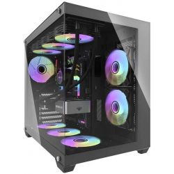 BOITIER DF ATX C285P BLACK + 6 FANS