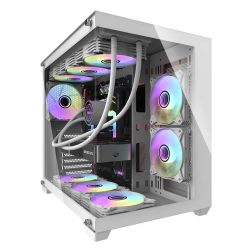 BOITIER DF ATX C285P WHITE + 6 FANS