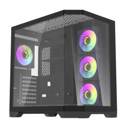 BOITIER DF FT418 PRO BLACK + 4 ARGB FAN