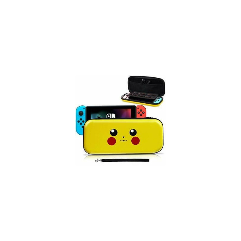 SACOCHE DELUXE YELLOW HARD POUCHE TRAVEL POKEMON SWITCH