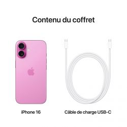 APPLE IPHONE 16 128GB 6.1 POUCES PINK