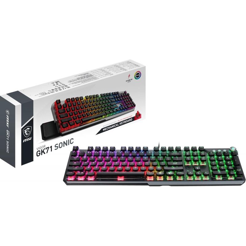 CLAVIER GAMING MECANIQUE MSI VIGOR GK71 SONIC RED FR