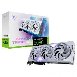 CARTE GRAPHIQUE MSI GEFORCE RTX 5080 16G GAMING TRIO OC WHITE