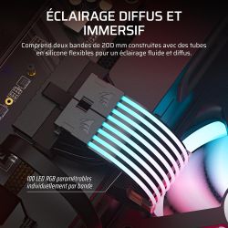 CORSAIR iCUE ARGB PSU - 2X 200mm Bandes LED - 100 RGB LEDs par Bande