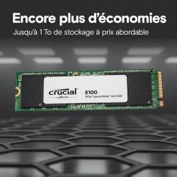 SSD NVME CRUCIAL E100 480G GEN4 2280