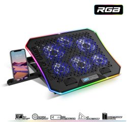 Refroidisseur Airblade (PC portable jusqu’à 19")+ Support pour smartphone inclus