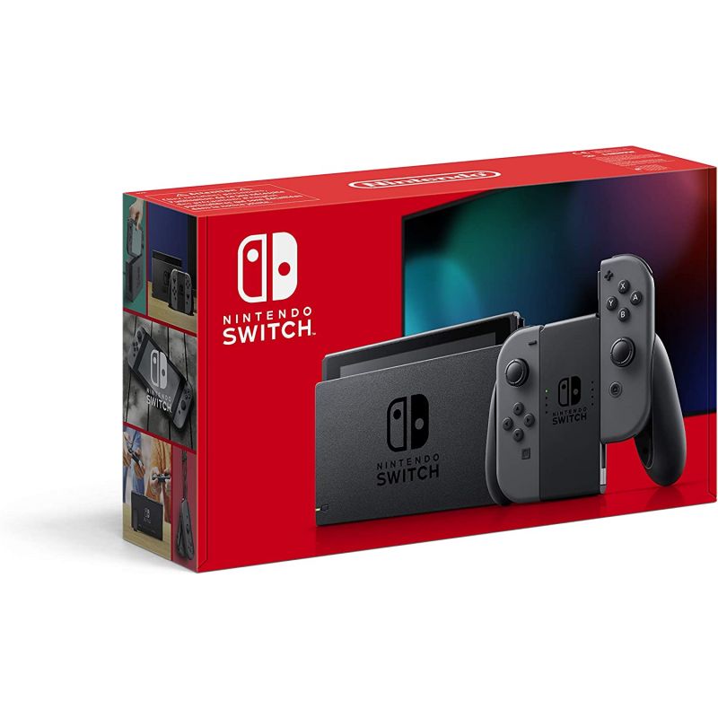 CONSOLE NINTENDO SWITCH AMELIOREE + JOYCON GRIS (GARANTIE 2 ANS)