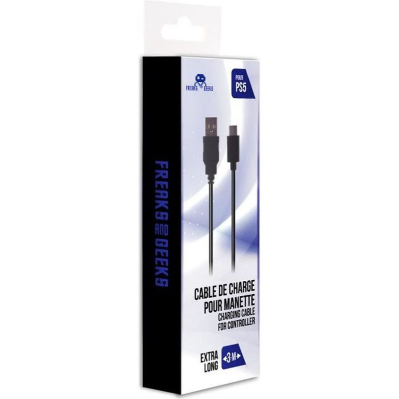 Steelplay - Câble de charge USB pour manette PS4, câble de charge USB  rapide de type C compatible avec les manettes Sony PS4 - Noir : :  Jeux vidéo