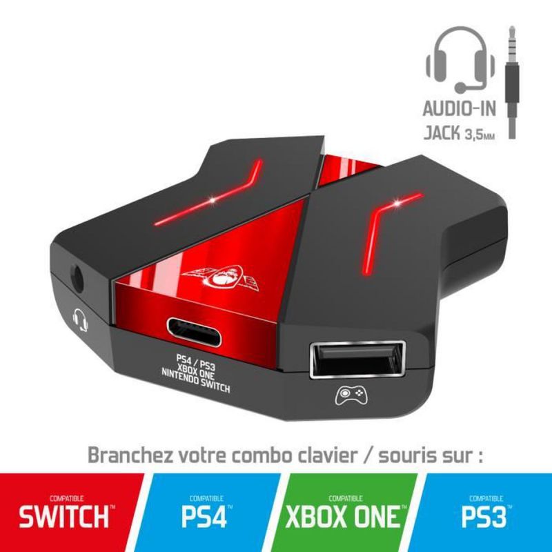 Convertisseur clavier et souris pour PS4 / XBOX ONE / PS3