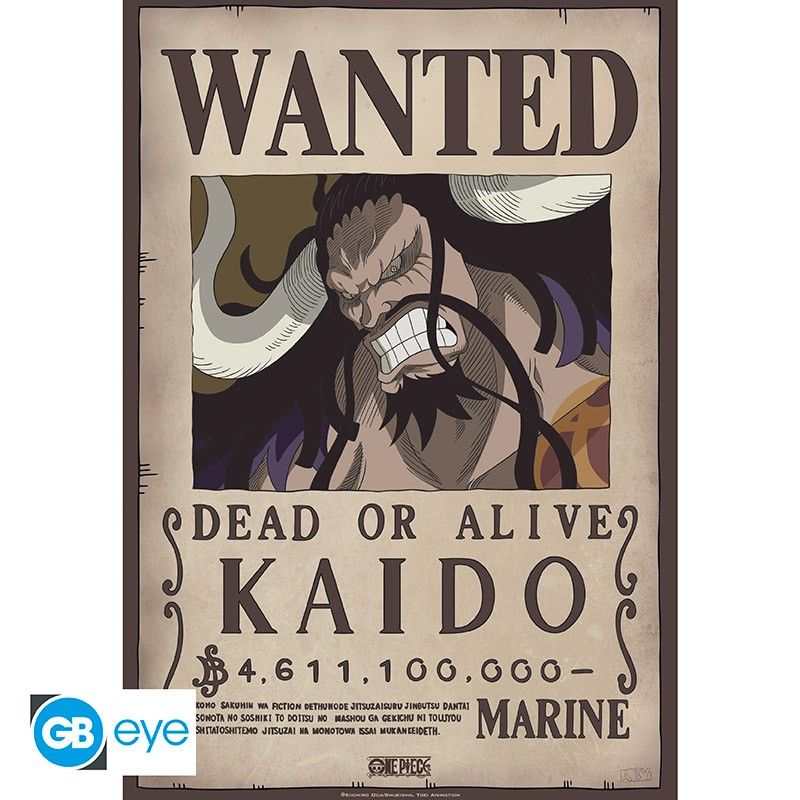 ONE PIECE - Poster Wanted Zoro new (91.5x61) - Achat & prix