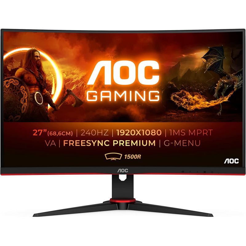 ECRAN GAMING INCURVEE AOC 27 POUCES LED - C27G2ZE - 0.5 MS (MPRT) - 240 HZ